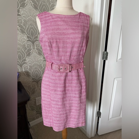 Banana Republic Pink Belted Dress - Picture 1 of 8